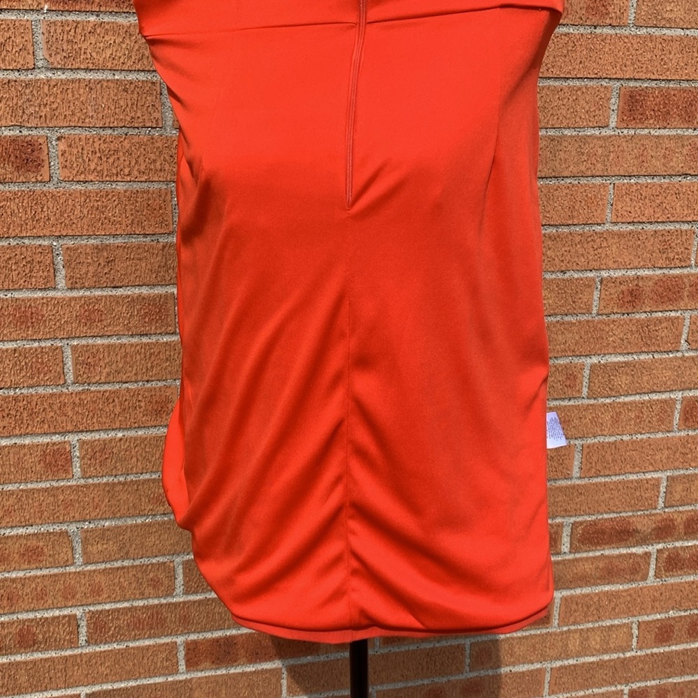 Simona Maghen Caprice Dress Long Sleeve Fit & Flare Single Cold Shoulder size 8 - Picture 14 of 15